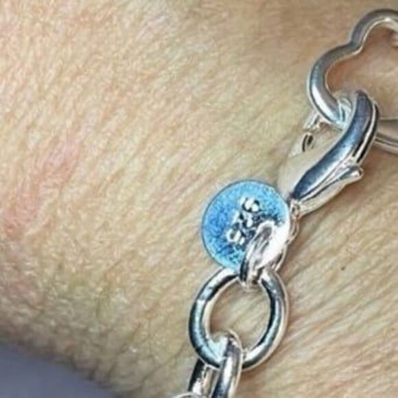 The Love Heart Link Bracelet in 925 silver - Picture 3 of 10